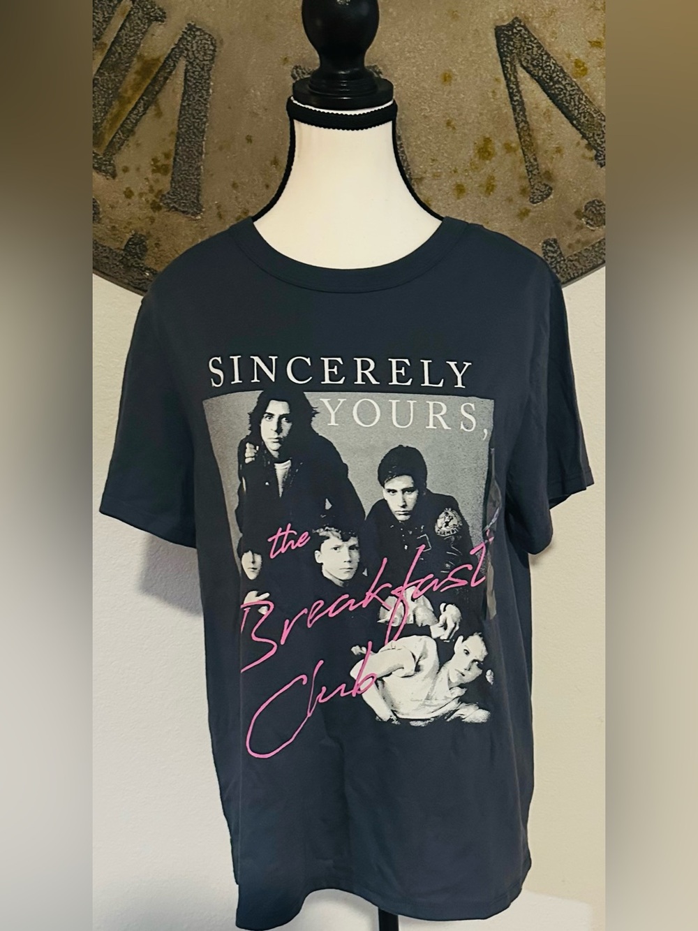 The Breakfast Club 'Sincerely Yours' Graphic Tee - Black
